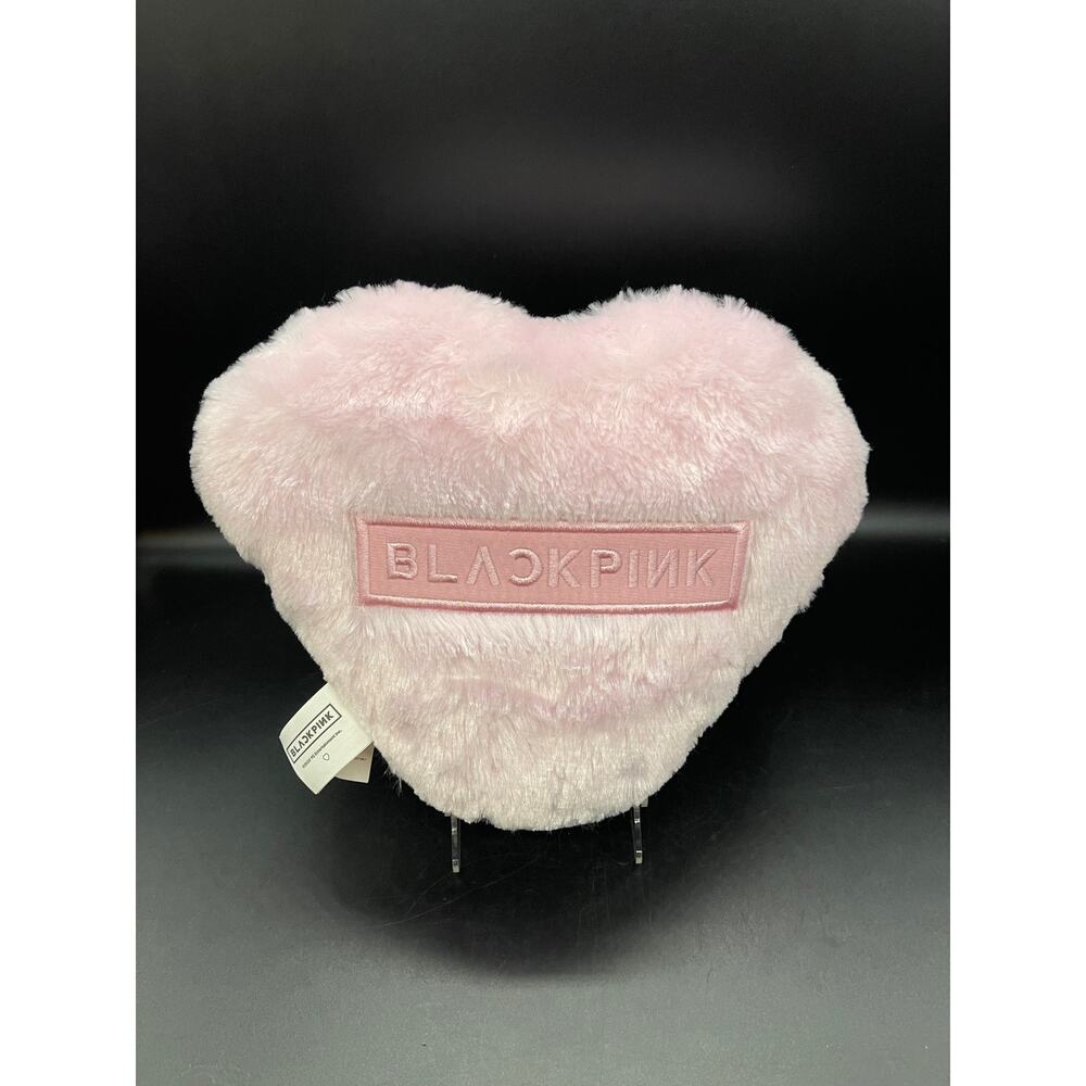 BlackPink Heart Shape Pink Plush Music Light up Pillow by YG Entertainment 2020